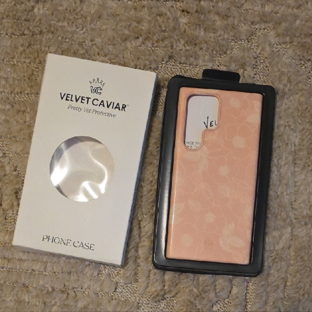 Samsung Galaxy S23 Ultra Velvet Caviar Blush Floral Phone Case